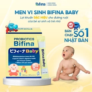 Hỗ trợ ăn ngon, tăng đề kháng - Men vi sinh Bifina Baby Nhật Bản- Hộp 30 gói