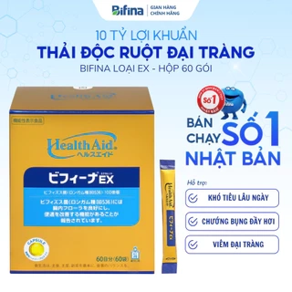Men tiêu hóa Bifina Nhật Bản - Loại R - Hỗ trợ viêm đại tràng cấp và mãn, Hộp 20 gói và 60 gói