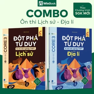 Sách - Combo 2 cuốn sách Đột phá tư duy kì thi tốt nghiệp THPT môn Sử, Địa