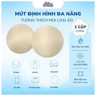 Mút đệm ngực , miếng lót đệm mút áo ngực hình tròn cho đồ bơi, áo bra tập gym, yoga BIKINI PASSPORT- MUT02_CR