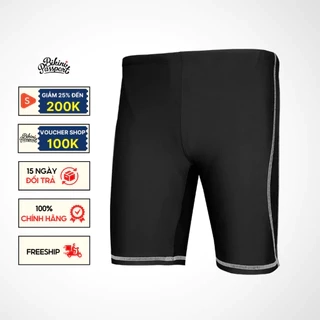 Quần bơi Nam BIKINI PASSPORT kiểu dáng Dài- màu Đen - BS179_BL