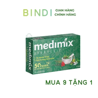 Set 9 xà phòng Medimix 18 loại thảo dược 125g/bánh Tặng 1 xà phòng 125g