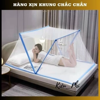 Màn mùng chụp tự bung xếp thông minh chống muỗi cao cấp gấp gọn đủ size 1m 1m2 1m4 1m6 1m8 Kiều Phi