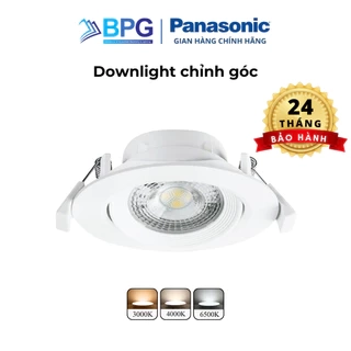 Đèn LED âm trần Downlight Chỉnh góc - Spotlight Panasonic Công suất (5W,7W) lỗ khoét phi 80mm