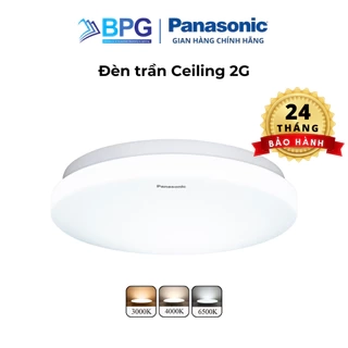 Đèn ốp trần nổi Panasonic Simple Ceiling 1G 2G đơn sắc, đổi màu Công suất 12W/18W tuổi thọ 25000 giờ