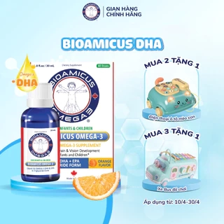 BioAmicus Omega-3 DHA cho trẻ thông minh sáng mắt lọ 30mL