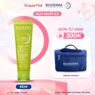 Gel rửa mặt làm sạch sâu và giảm mụn Bioderma Sébium Gel moussant actif - 200ml
