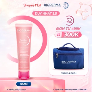 Gel rửa mặt tạo bọt cho da nhạy cảm Bioderma Sensibio Gel Moussant - 45ml