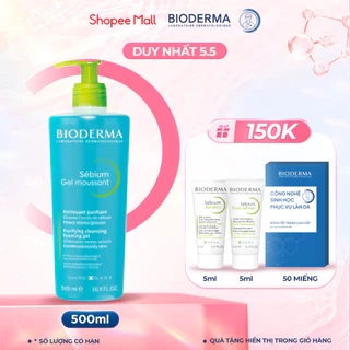 Gel rửa mặt tạo bọt, không chứa xà phòng Bioderma Sebium Gel Moussant - 100ml