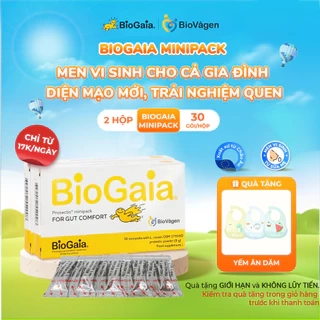 Combo 2 hộp men vi sinh BioGaia ProTectis Minipack cải thiện hệ tiêu hóa xuất xứ Thụy Điển, 1 hộp 30 gói