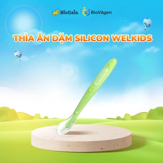 Thìa ăn dặm Biogaia bằng silicon cho bé ăn dặm siêu mềm bảo vệ nướu