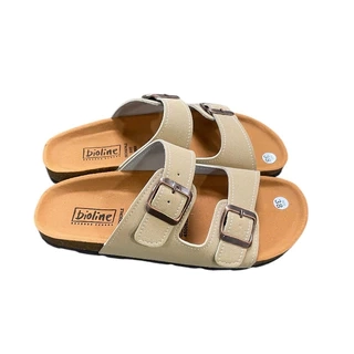Dép Birken, Dép Đế Trấu, Dép lê Unisex Nam và Nữ Thiết Kế Dép Hai Quai Ngang Da PU Cao Cấp May Viền - PUM01