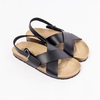 Sandal học sinh Birken Đế Trấu BIOLINE Unisex Nam nữ đi học Quai Chữ X - PU11