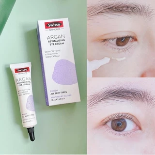 Kem mắt chống lão hoá làm mờ nếp nhăn mắt Swisse - chiết xuất từ tinh dầu hạt argan kết hợp tinh dầu hạt nho 15ml