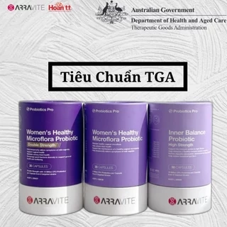 Viên Uống Phụ Khoa Arravite - Men Dạng Viên Uống Giúp Các Vấn Đề Về Ngứa Ngáy Viêm Nhiễm Cho Cơ Thể