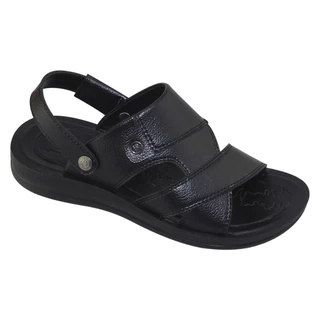 Sandal đế bằng nam Bita's SUM.126 (Đen + Nâu + Vàng bò)