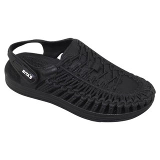 Sandal đế bằng nữ Bita's SANRO.01 (Đen + Hồng ruốc + Kem + Tím)