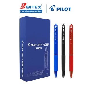 Hộp 12 cây bút bi bấm Plastic Pilot BP-1RT ngòi 0.7mm