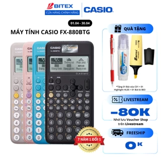 Máy tính học sinh Casio Fx-880BTG Chính hãng Bảo hành 7 năm Được mang vào phòng thi