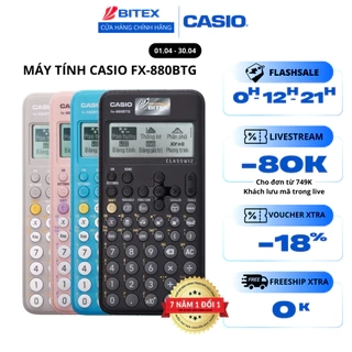 Máy tính Casio Fx-880BTG dành cho cấp III được mang vào phòng thi THPT bảo hành chính hãng 7 năm, 1 đổi 1