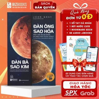 Sách Đàn Ông Sao Hỏa Đàn Bà Sao Kim - Thấu Hiểu Phụ Nữ Đàn Ông Hay, Giữ Hạnh Phúc Gia Đình, Tình Yêu