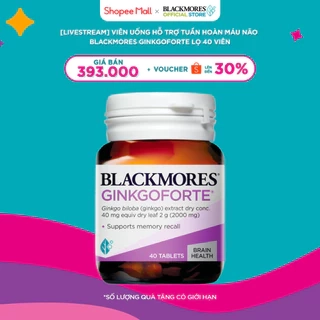 Viên Uống BLACKMORES GINKGOFORTE Lọ 40 Viên