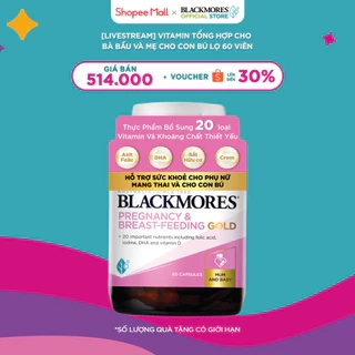 Vitamin Tổng Hợp Cho Bà Bầu và Mẹ Cho Con Bú BLACKMORES Pregnancy & Breast-Feeding Gold