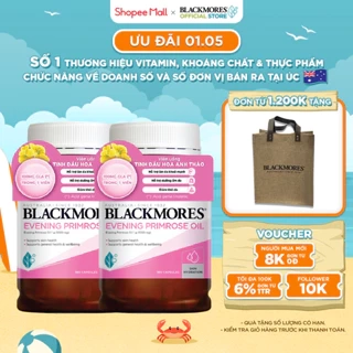 Combo 2 Lọ Tinh Dầu Hoa Anh Thảo Hỗ Trợ Cân Bằng Nội Tiết Tố Blackmores Evening Primrose Oil 190 Viên/Lọ