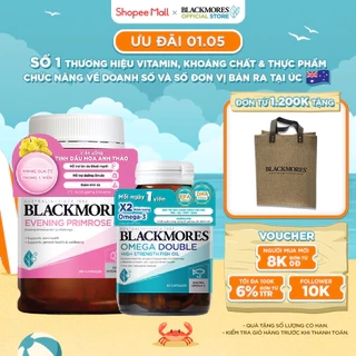 Combo Tinh Dầu Hoa Anh Thảo Blackmores Evening Primrose Oil 190v & Vitamin Tổng hợp Blackmores Multivitamin For Men 50v