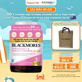 Vitamin Tổng Hợp Cho Bà Bầu và Mẹ Cho Con Bú Blackmores Pregnancy & Breast-Feeding Gold Lọ 60 Viên