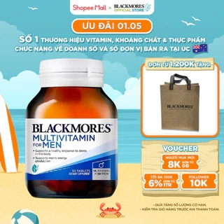 Vitamin Tổng Hợp Hỗ Trợ Sức Khỏe Nam Giới Blackmores Multivitamin For Men Lọ 50 Viên