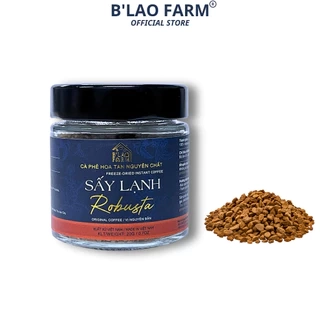 Cà Phê ROBUSTA Hòa Tan Sấy Lạnh B'LAO FARM 100% cà phê nguyên chất vị đắng đậm