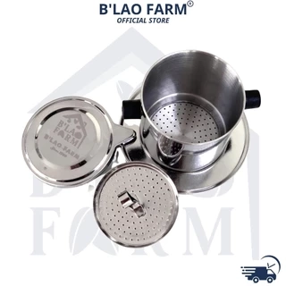 Phin pha cà phê Inox Cao cấp B'lao Farm phin cafe bền đẹp sáng bóng sang trọng.