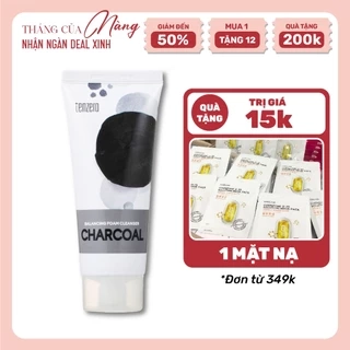 Sữa rửa mặt chiết xuất Than Tre cung cấp độ ẩm hấp thụ bã nhờn, Tenzero Balancing Foam Cleanser