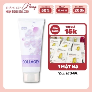 Sữa rửa mặt Collagen Tạo Bọt Mềm Mịn Làm Sạch Sâu, Dưỡng ẩm, Căng Bóng Da Tenzero Balancing Foam Cleanser Collagen 100g