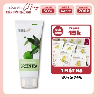 Sữa Rửa Mặt Trà Xanh Tạo Bọt Mềm Mịn Làm Sạch Sâu, Dưỡng ẩm, Ngừa Mụn Tenzero Balancing Foam Cleanser Green Tea 100g