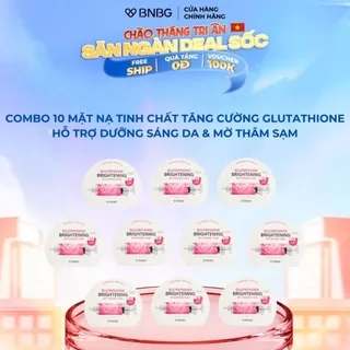 Combo 10 Mặt Nạ BNBG Tinh Chất Hỗ Trợ Tăng Cường EXOSOME Hỗ Trợ Giảm Lão Hóa 30mlx10