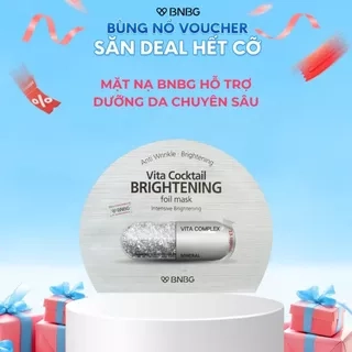 Mặt nạ Sáng da BNBG Vita Cocktail Brightening Foil Mask Intensive Whitening 30ml (Miếng lẻ)
