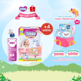 Miếng lót sơ sinh Bobby Newborn 1-108 miếng