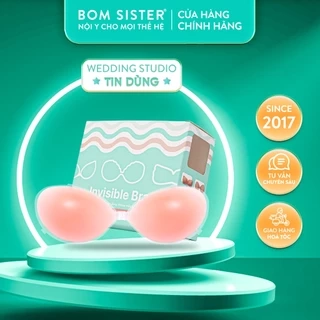 Áo lót dán silicon, áo ngực cài trước nâng ngực tạo khe ngực, chuyên mặc trang phục hở lưng BOM SISTER AD002 - AD003