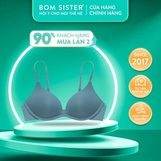 Áo lót không gọng, áo ngực mút mỏng thun lạnh thoải mái, áo lót học sinh nâng tự nhiên BOM SISTER A1016