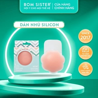 Cặp dán nhũ silicon, màu da, miếng dán hỗ trợ nâng đẩy tự nhiên chống xệ, có thể tái sử dụng BOM SISTER D881