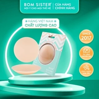 Cặp dán nhũ silicon màu da,dán nhiệt tự thân,dán thông hơi có keo tái sử dụng BOM Sister D883 - D885