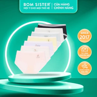 Combo 5 ngày quần lót thun co giãn màu trơn, đáy may hai lớp, các ngày trong tuần BOM SISTER Q3674