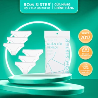 Combo 6 quần lót nữ cotton tiện lợi sử dụng 1 lần, mặc đi xa, du lịch, nhỏ gọn BOM SISTER Q221