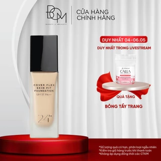 Kem Nền Lâu Trôi Che Khuyết Điểm BOM Cover Flex Skin Fit Foundation 30ml