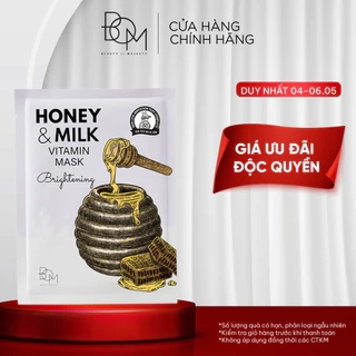 Mặt Nạ Làm Sáng Da BOM Honey & Milk Brightening Vitamin Mask 25g