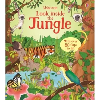 Sách - Look Inside Jungle Usborne - Tiếng Anh Lật Mở Bí Ẩn Khám Phá Khu Rừng Dành Cho Bé Tiểu Học