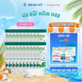 Combo 20 Gói khẩu trang Bông Bạch Tuyết KF94 Trắng (10 cái/gói)