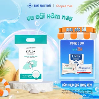 Bông tẩy trang làm sạch da Bông Bạch Tuyết Calla Mềm Mịn 1Kg